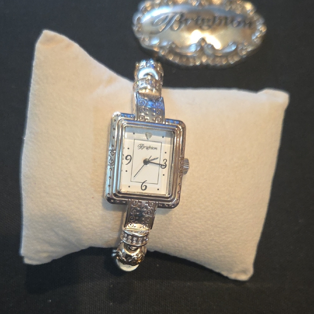 Brighton Silver Women's Watch with Intricate Design